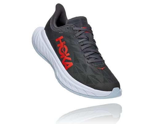 Hoka One One Herre Carbon X 2 Road Løpesko Dark Shadow/Fiesta Norge-03LOP